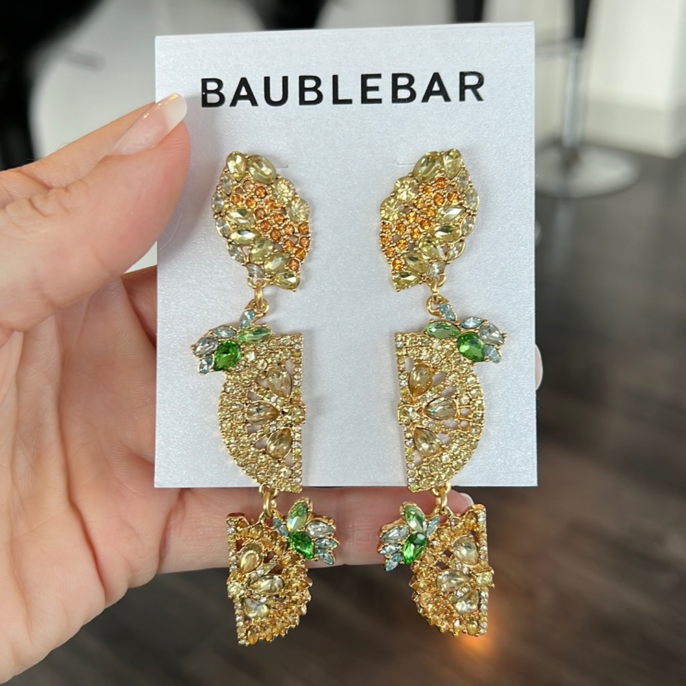 NWT Baublebar Lemon Earrings